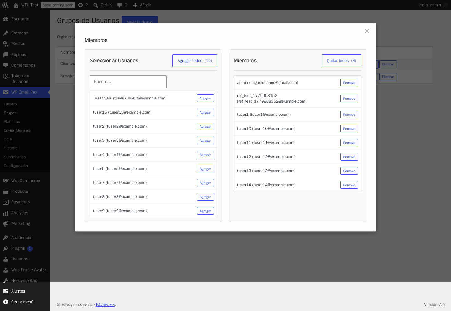 WP Email Pro - SMTP profesional, envíos masivos y tracking para WordPress - Imagen 7