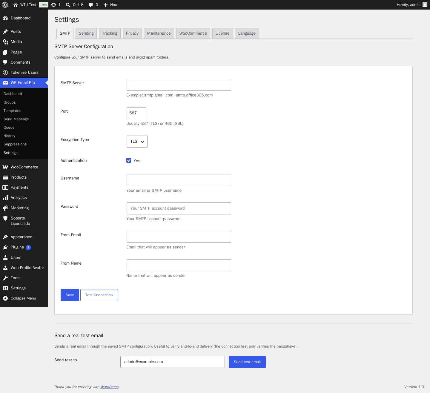 WP Email Pro - SMTP profesional, envíos masivos y tracking para WordPress - Imagen 17