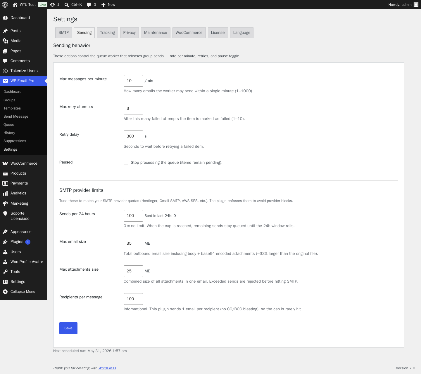 WP Email Pro - SMTP profesional, envíos masivos y tracking para WordPress - Imagen 18