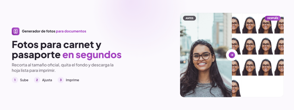 Fotos a tipo carnet