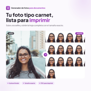 Lee más sobre el artículo Como crear fotos tipo carnet